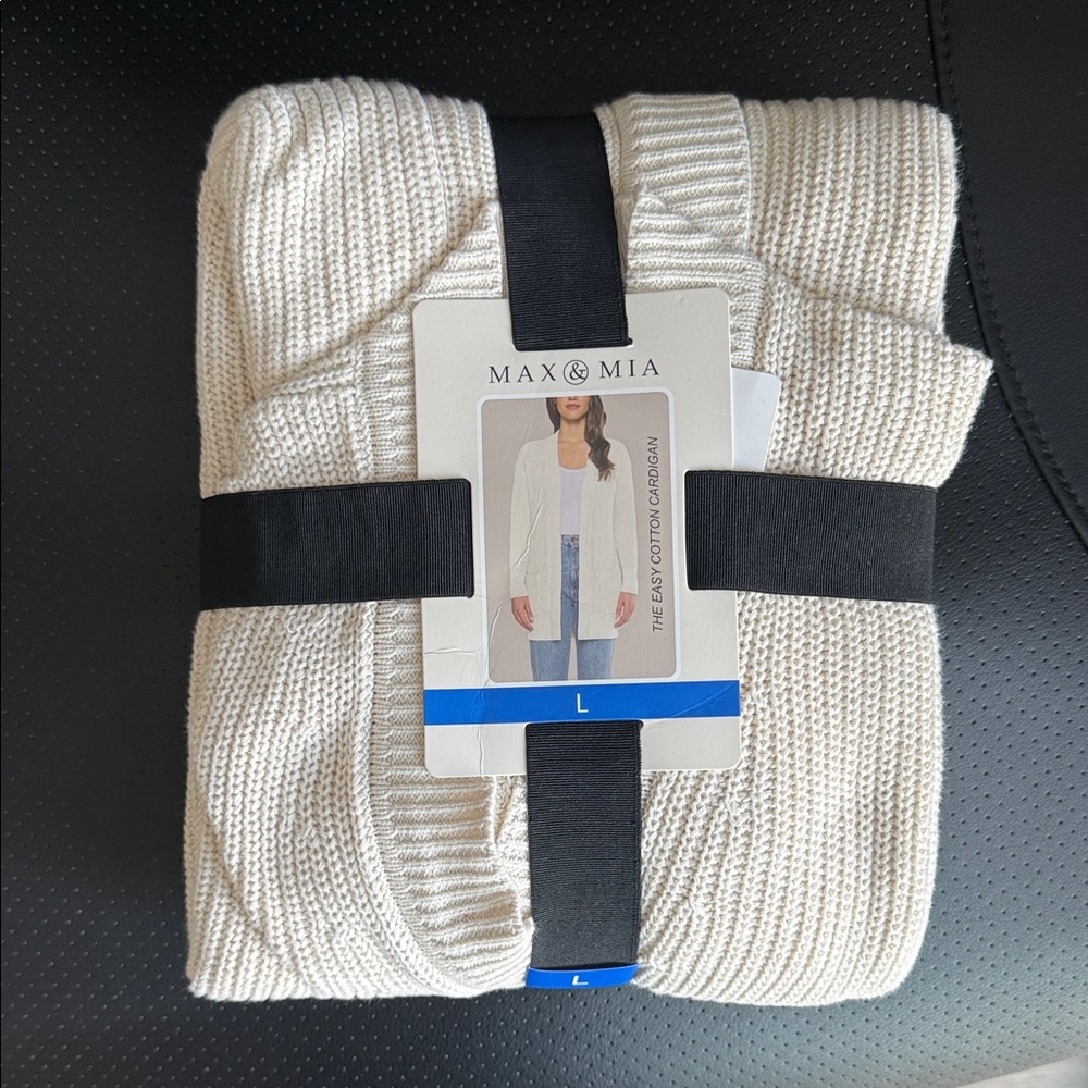 Kirkland Signature Cream Cardigan Sweater